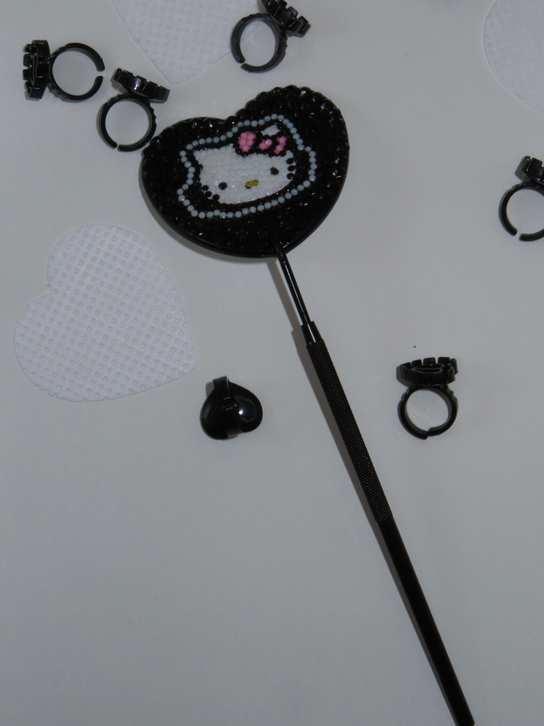 HELLO KITTY BLACK CHECKING MIRROR