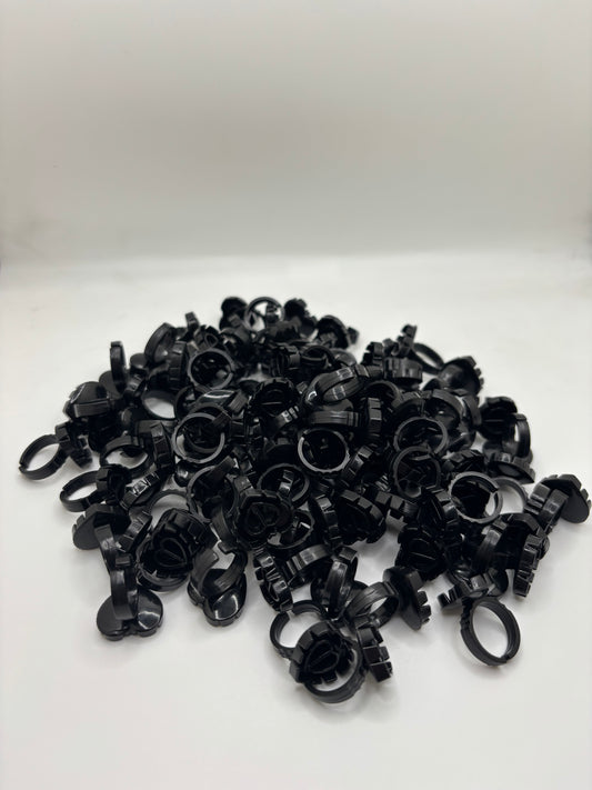 100 PC HEART SHAPED GLUE RINGS