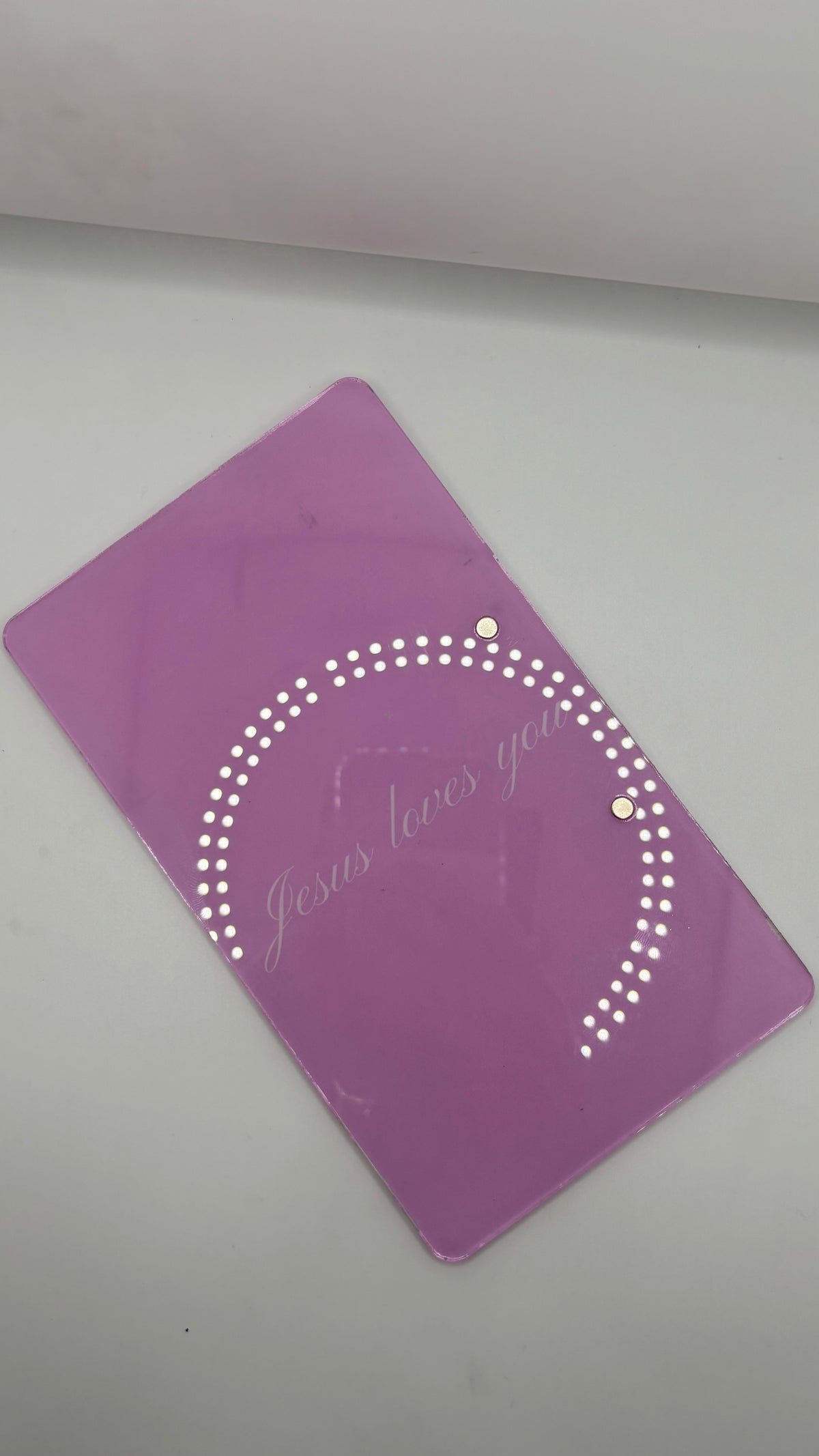 “JESUS LOVES YOU” LASH TILE W/ MAGNETS